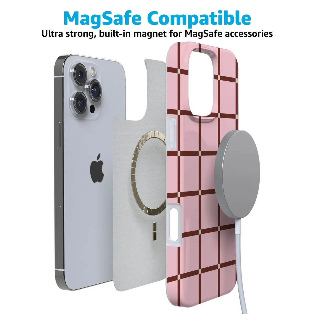 Uptown Gridlock | Pink Checkerboard Case - Image 95