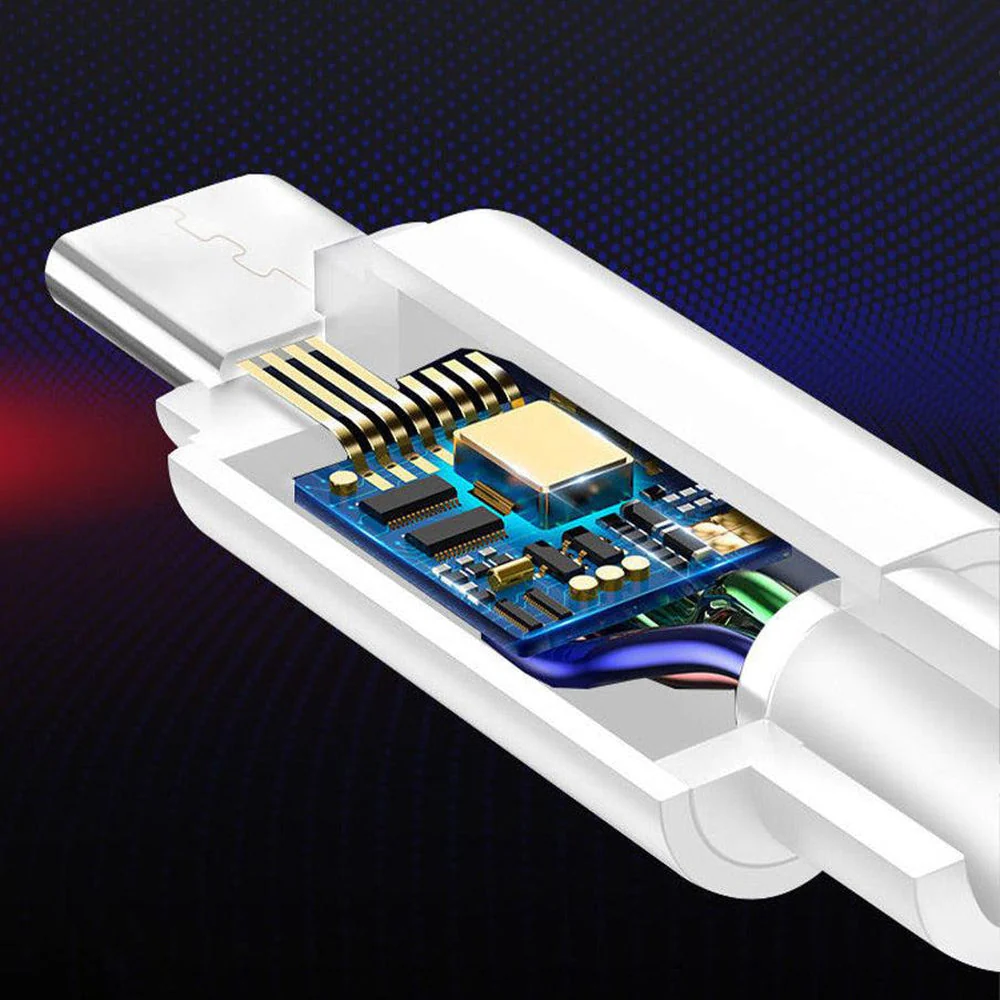 USB to USB-C Power Pod Charging Cord | White Cable - Image 7