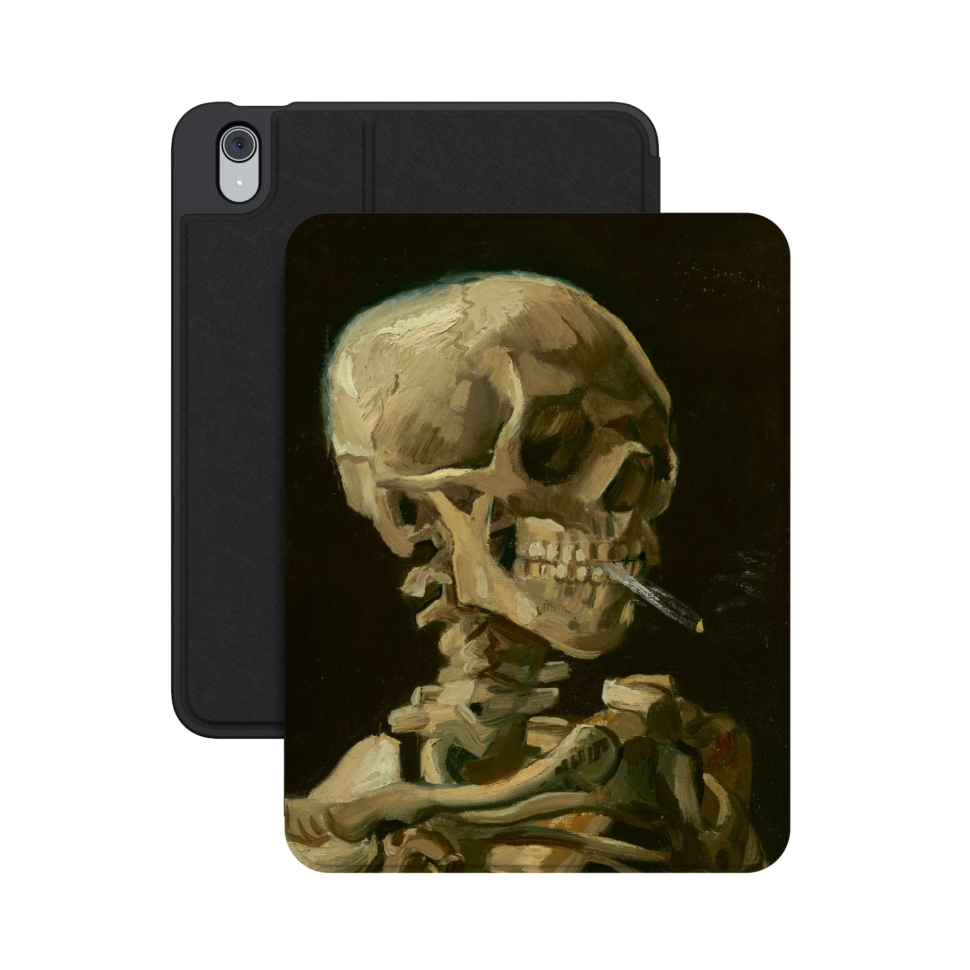 Van Gogh | Head of a Skeleton with a Burning Cigarette iPad Case - Image 25