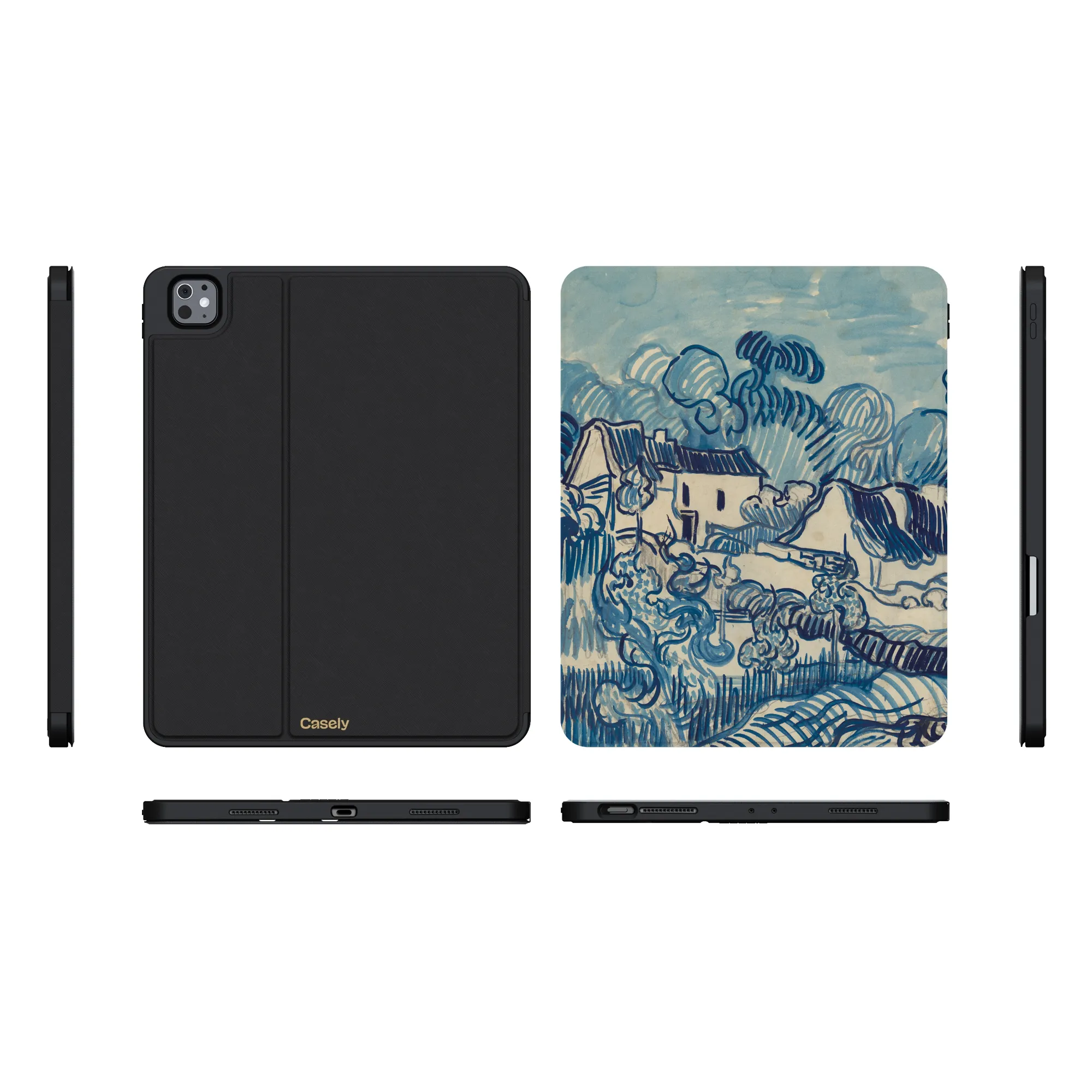 Van Gogh | Landscape With Houses iPad Case - Image 5
