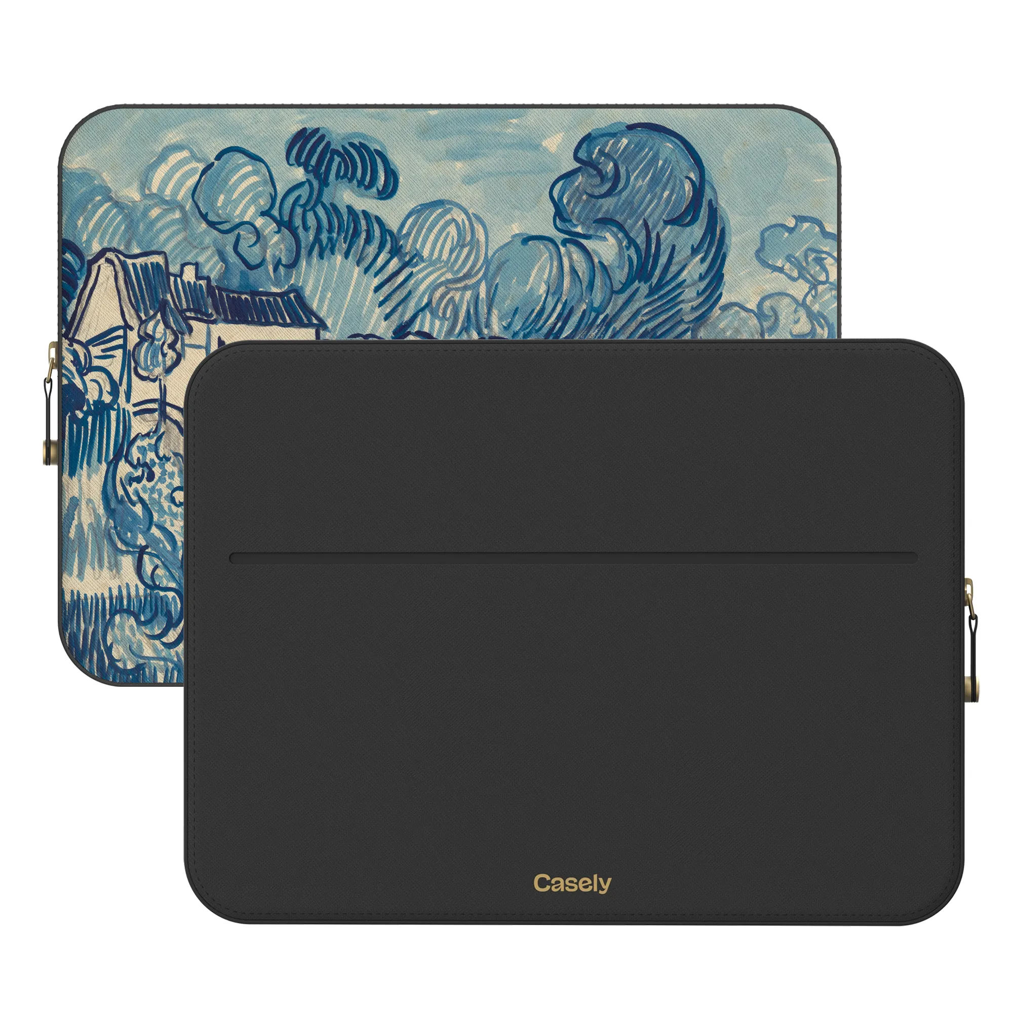 Van Gogh | Landscape With Houses Laptop Case - Image 2