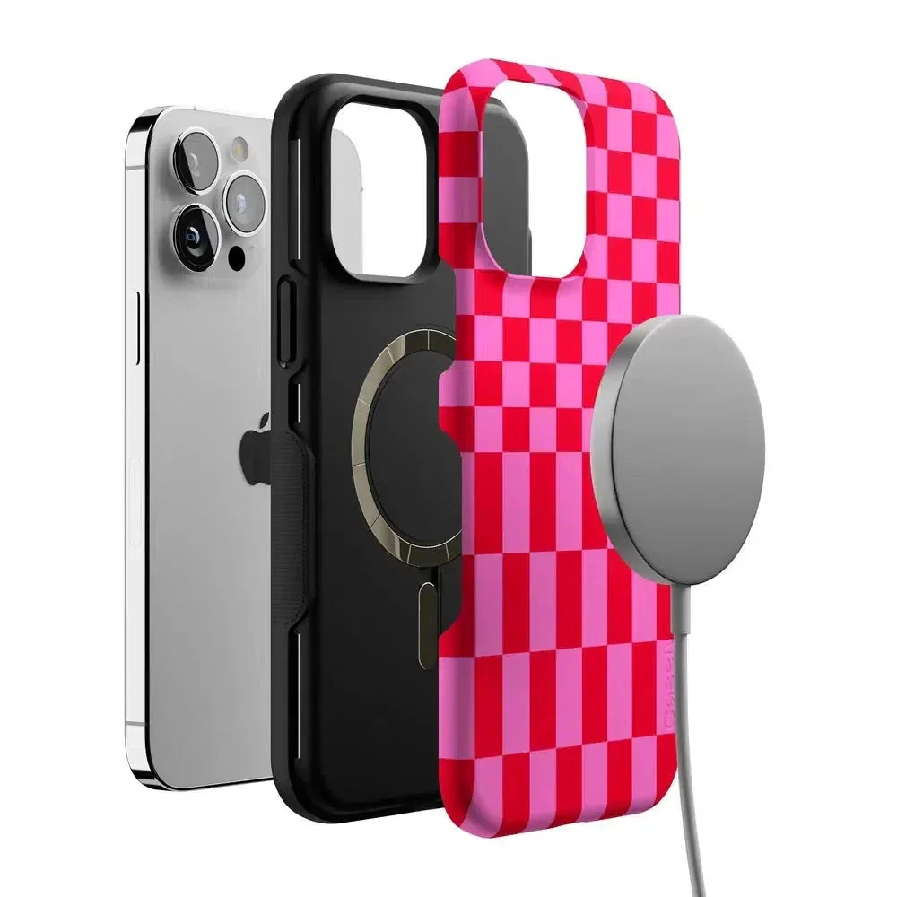 Vibe Check | Pink Checkerboard Case - Image 123