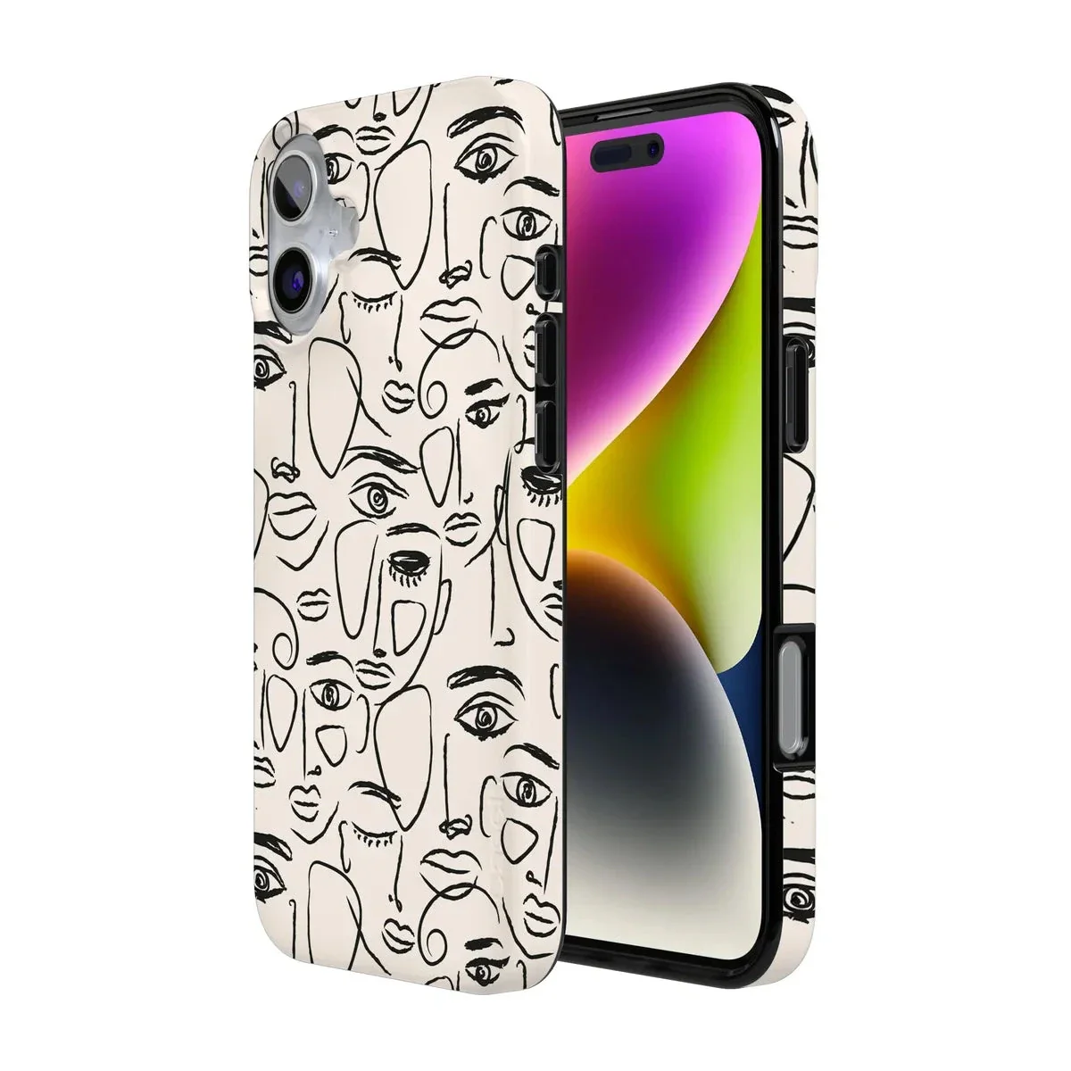 We're All Human | Minimal Face Art Case - Image 98