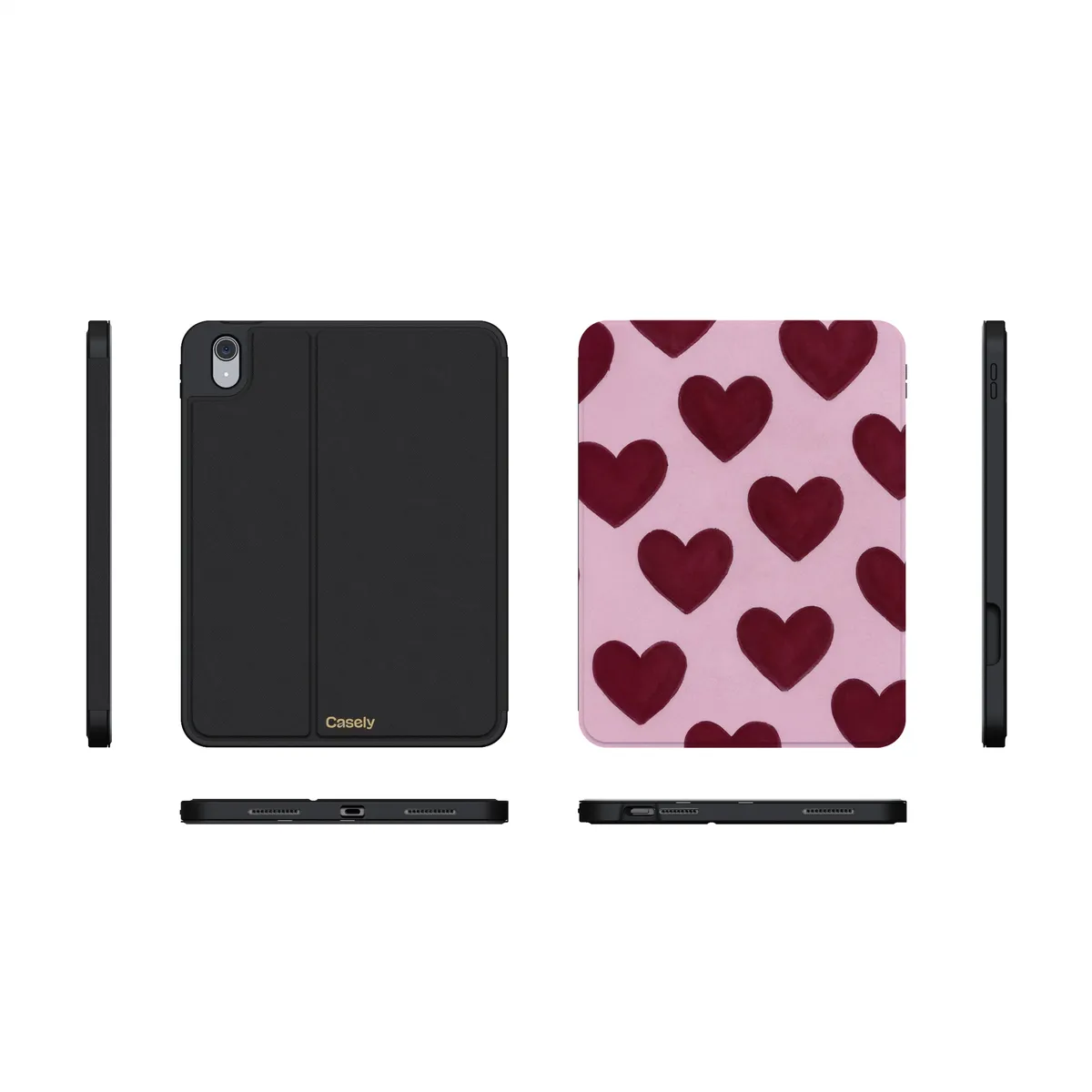 Whole Lotta Love | Plum Hearts iPad Case - Image 13