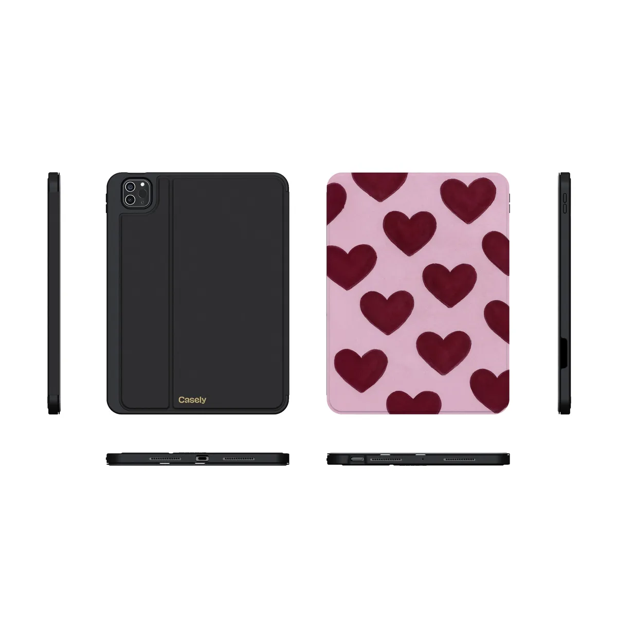 Whole Lotta Love | Plum Hearts iPad Case - Image 21