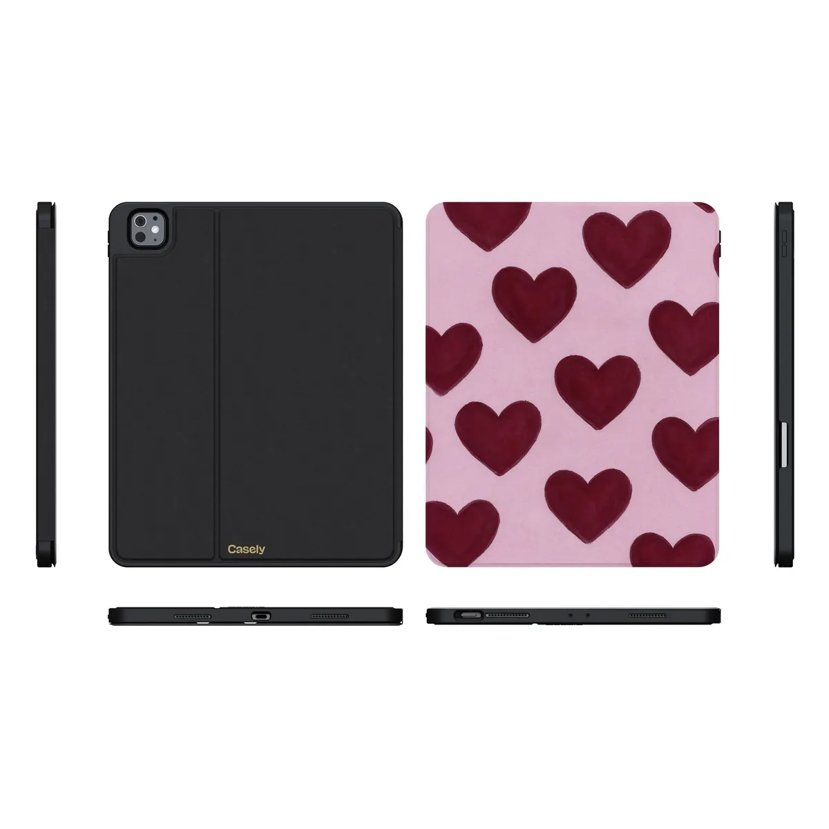 Whole Lotta Love | Plum Hearts iPad Case - Image 37