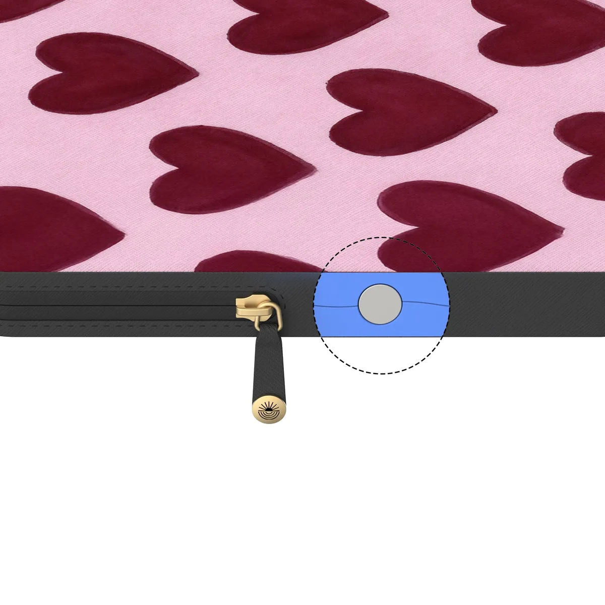 Whole Lotta Love | Plum Hearts Laptop Case - Image 15