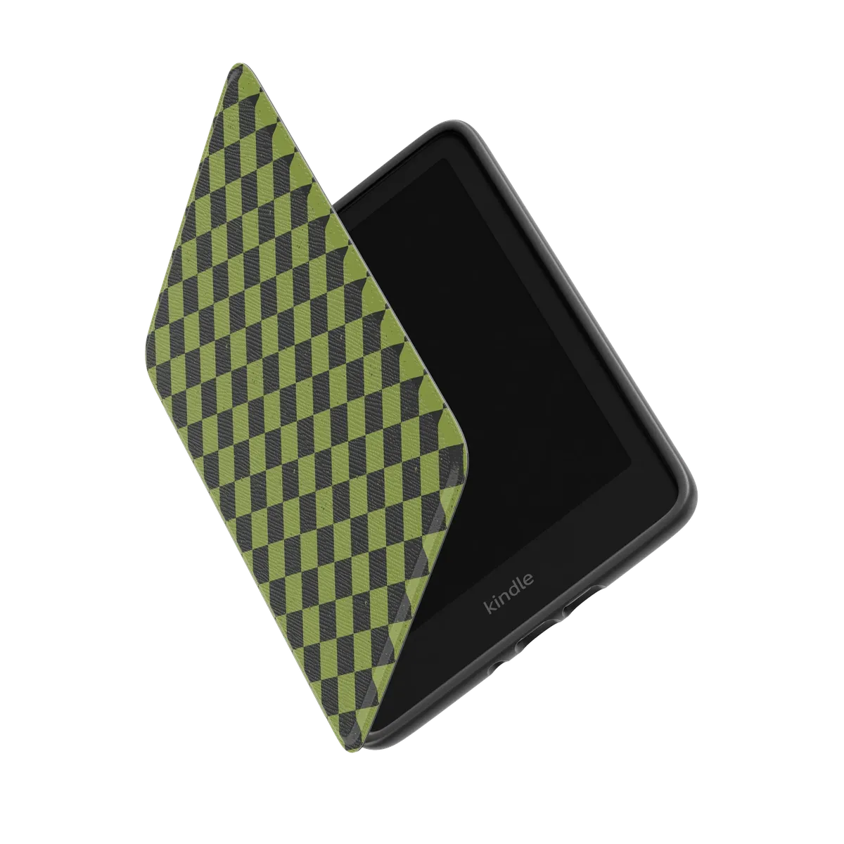 Wicked Hex | Green Checkered Kindle Case - Image 6