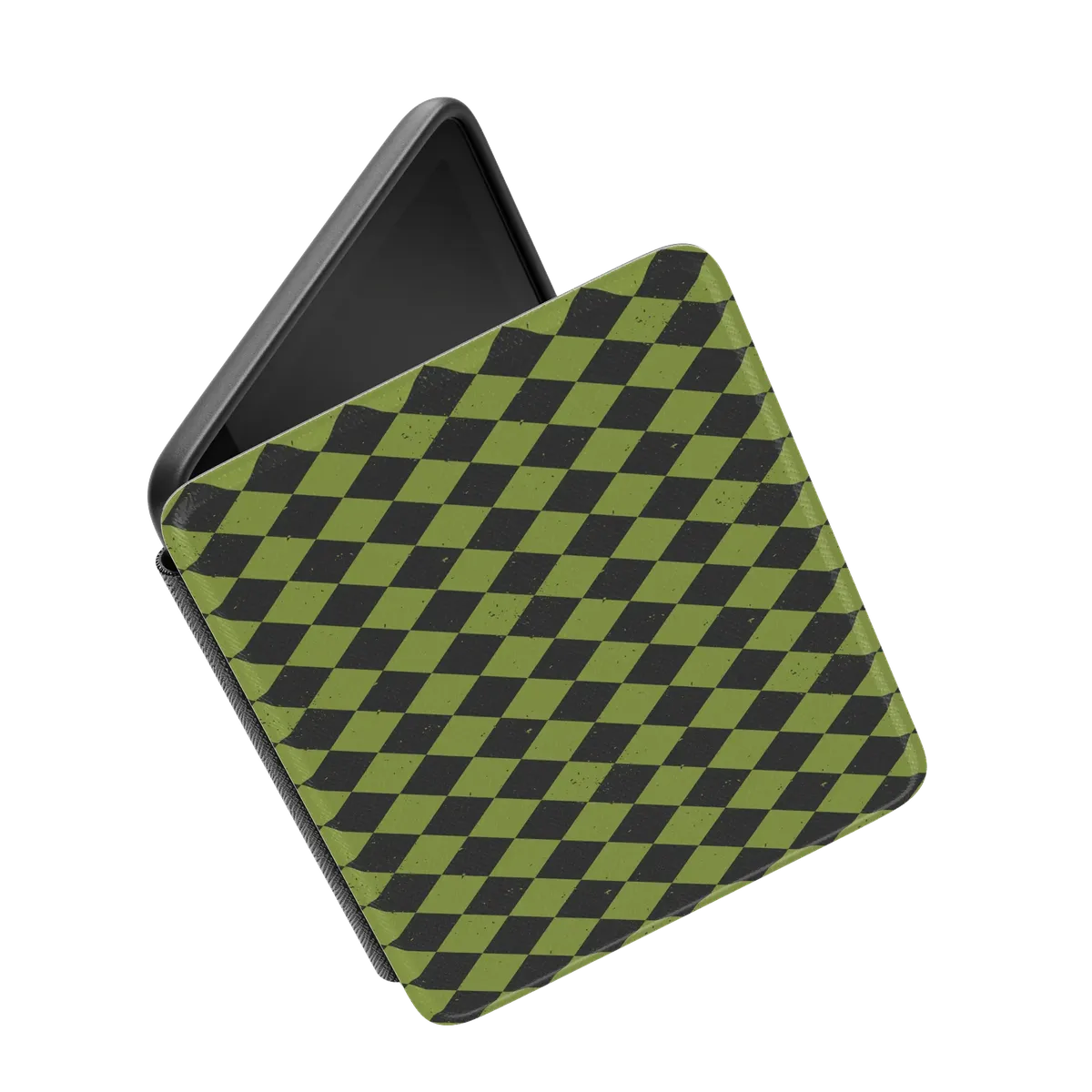 Wicked Hex | Green Checkered Kindle Case - Image 7