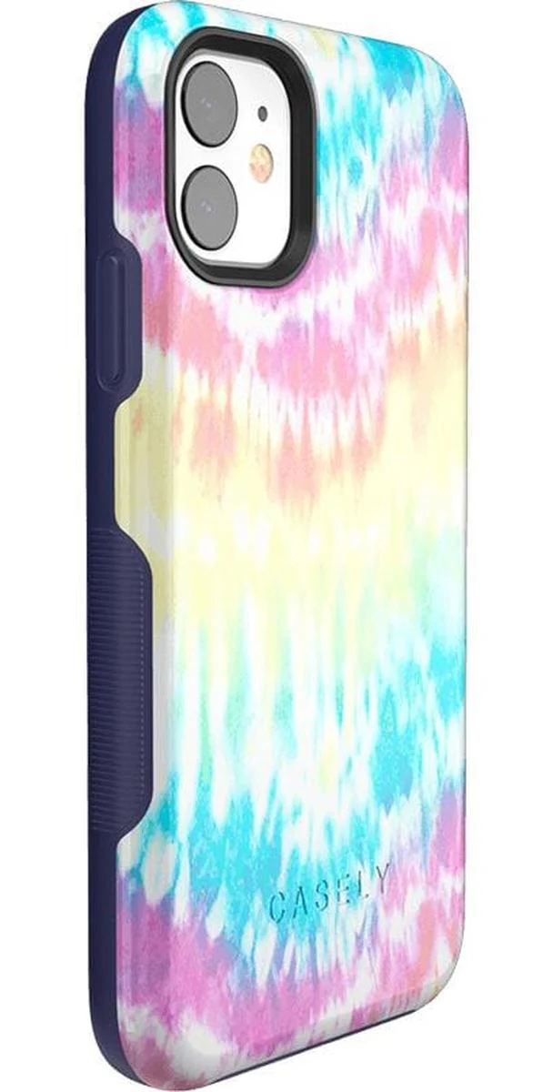 Wild & Free | Classic Rainbow Tie Dye iPhone Case - Image 37