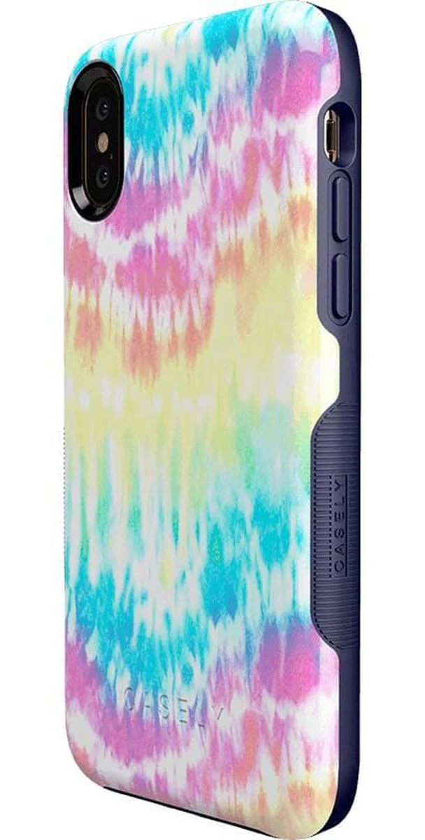 Wild & Free | Classic Rainbow Tie Dye iPhone Case - Image 52