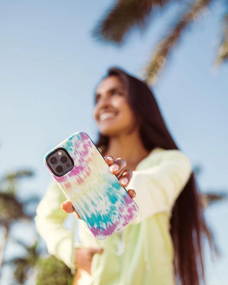 Wild & Free | Classic Rainbow Tie Dye iPhone Case - Image 54