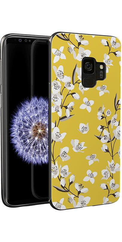 Floral Forest | Yellow Cherry Blossom Floral Samsung Case - Image 5