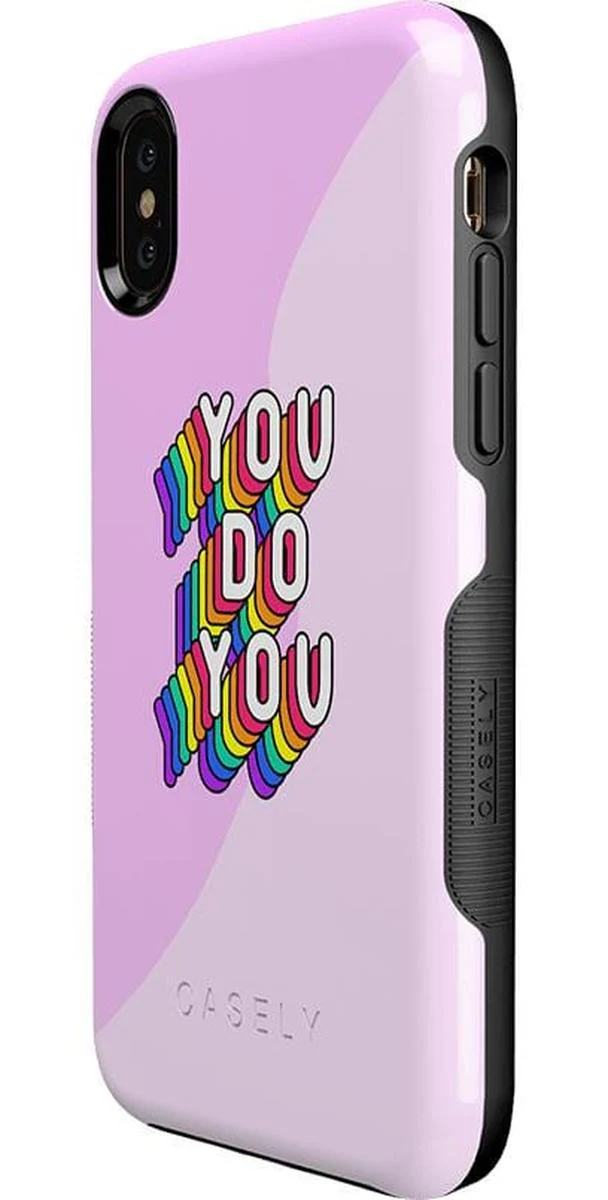 YOU DO YOU | Purple Print iPhone Case - Image 35